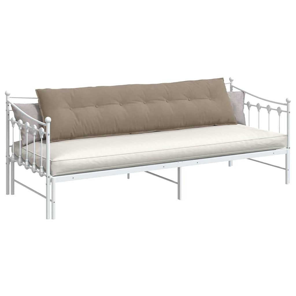 vidaXL Μαξιλάρι Πλάτης Taupe 200 x 50 εκ. Ύφασμα Μικροΐνας - Image 3
