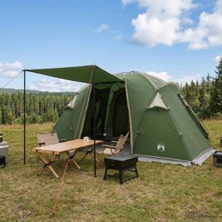 vidaXL Σκηνή τούνελ Πράσινο 520 x 260 x 180 cm