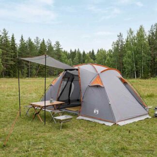 vidaXL Σκηνή τούνελ Γκρι και Πορτοκαλί 520 x 260 x 180 cm