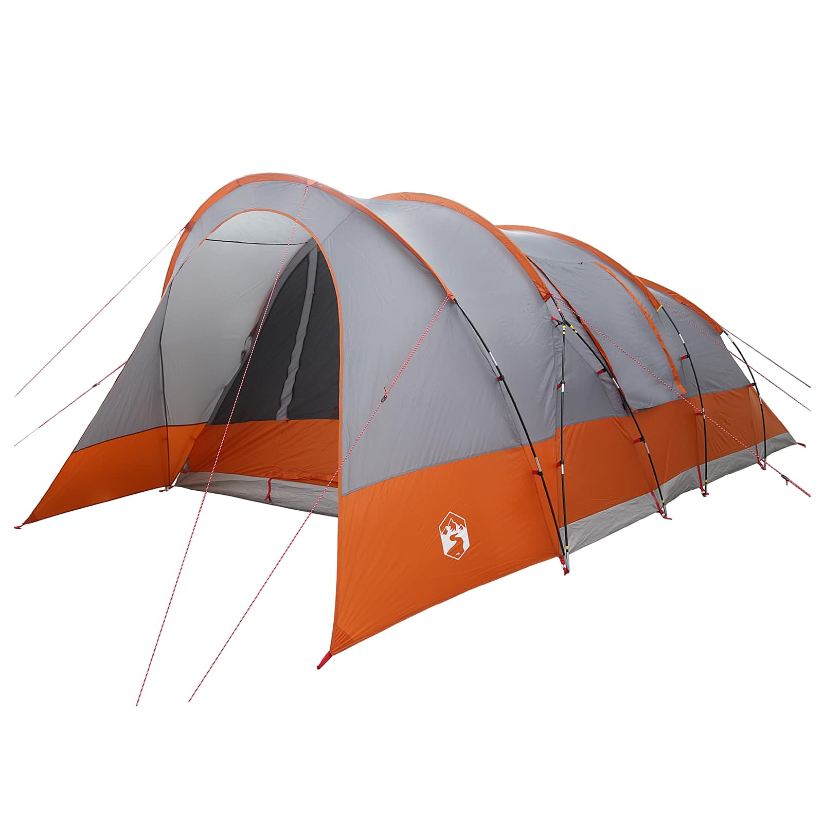 vidaXL Σκηνή τούνελ Γκρι και Πορτοκαλί 560 x 395 x 212 εκ - Image 3