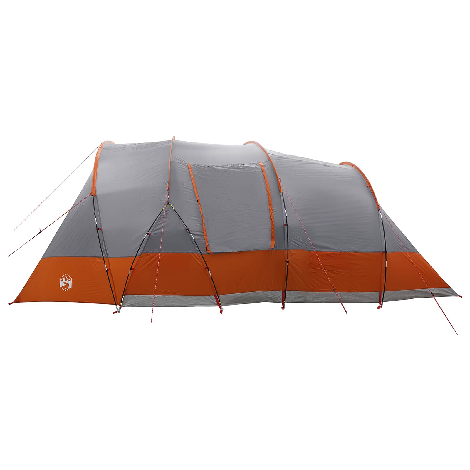 vidaXL Σκηνή τούνελ Γκρι και Πορτοκαλί 560 x 395 x 212 εκ - Image 6