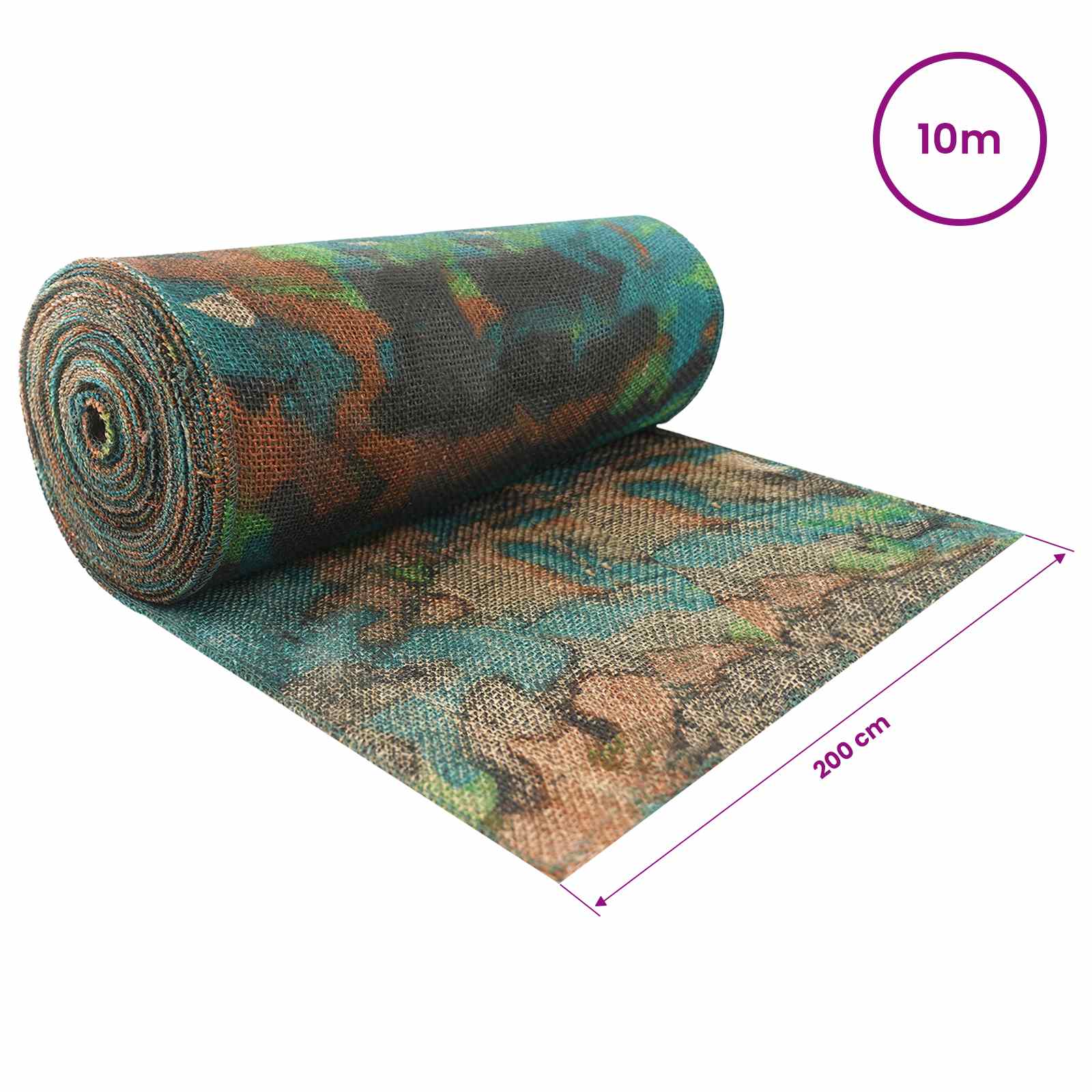 vidaXL Ρολό από Τζute 200 x 1000 cm Παραλλαγή - Image 7