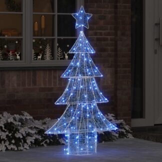 vidaXL Χριστουγεννιάτικο Δέντρο 160 LED Μπλε 150 cm Ακρυλικό