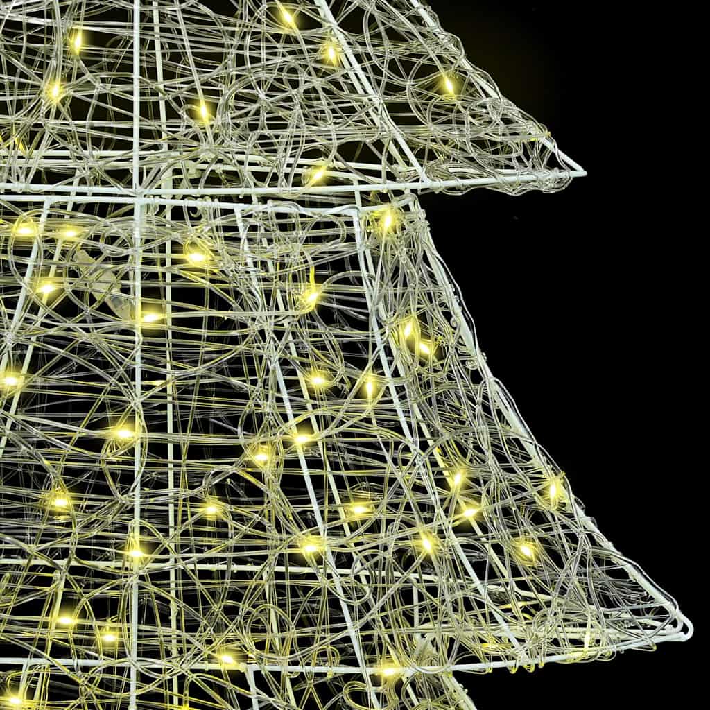 vidaXL Χριστουγεννιάτικο Δέντρο 240 LED Θερμό λευκό 150 cm Ακρυλικό - Image 8