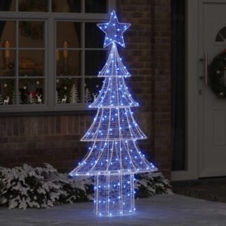 vidaXL Χριστουγεννιάτικο Δέντρο 240 LED Μπλε 180 cm Ακρυλικό
