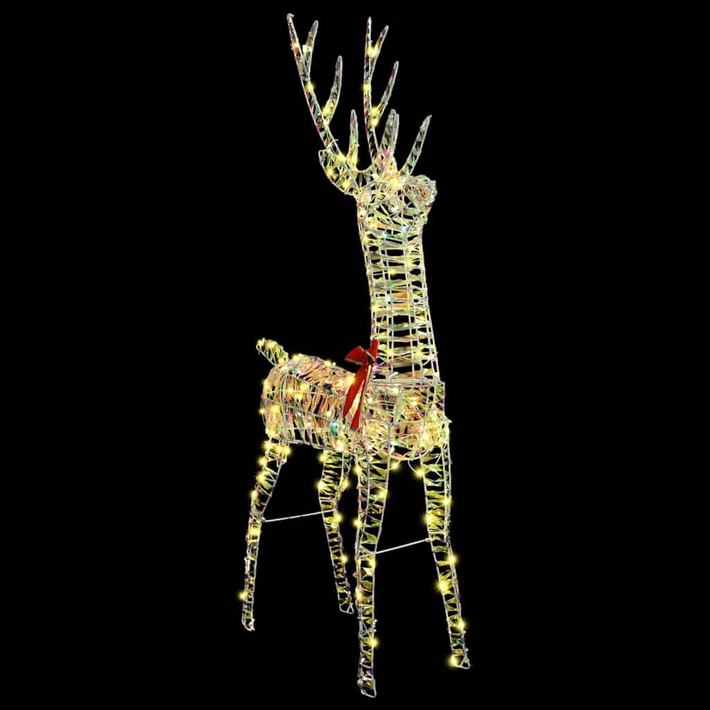 vidaXL 3D Ελάφι 140 LED Θερμό λευκό 128 εκ PET - Image 4