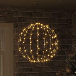 vidaXL Μπάλα Θερμό λευκό 50 x 50 x 52 εκ Μέταλλο 160 LED