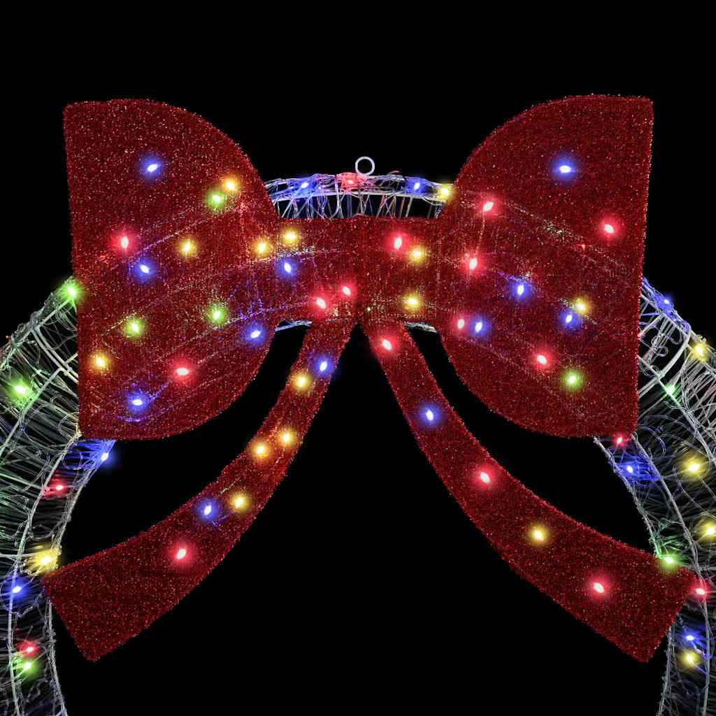 vidaXL Στεφάνι 80 LED Πολύχρωμο 92 x 92 x 9,5 εκ Ακρυλικό - Image 5