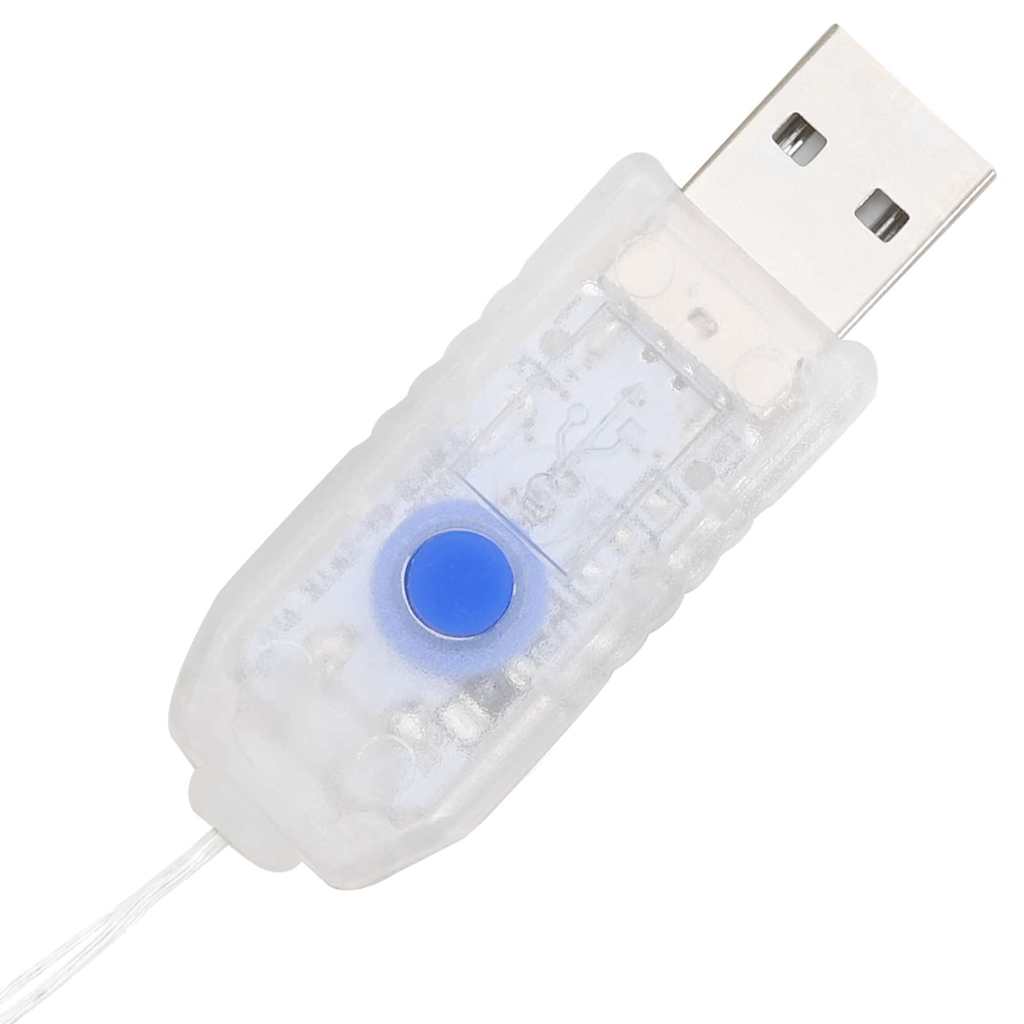 vidaXL Στεφάνι 150 LED Μπλε 120 cm Ακρυλικό - Image 7