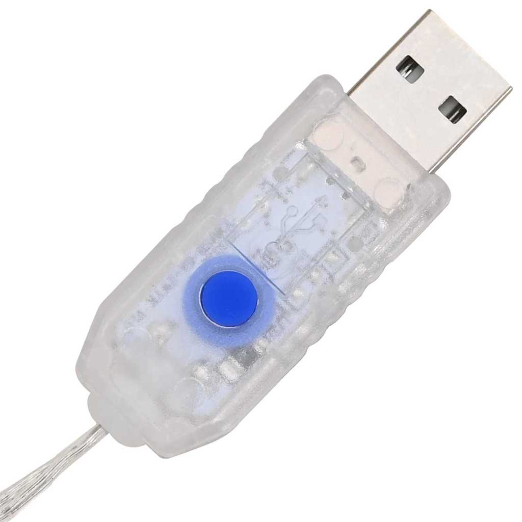 vidaXL Στεφάνι Θερμό λευκό 75 x 75 x 8 εκ Ρατάν 60 LED - Image 7