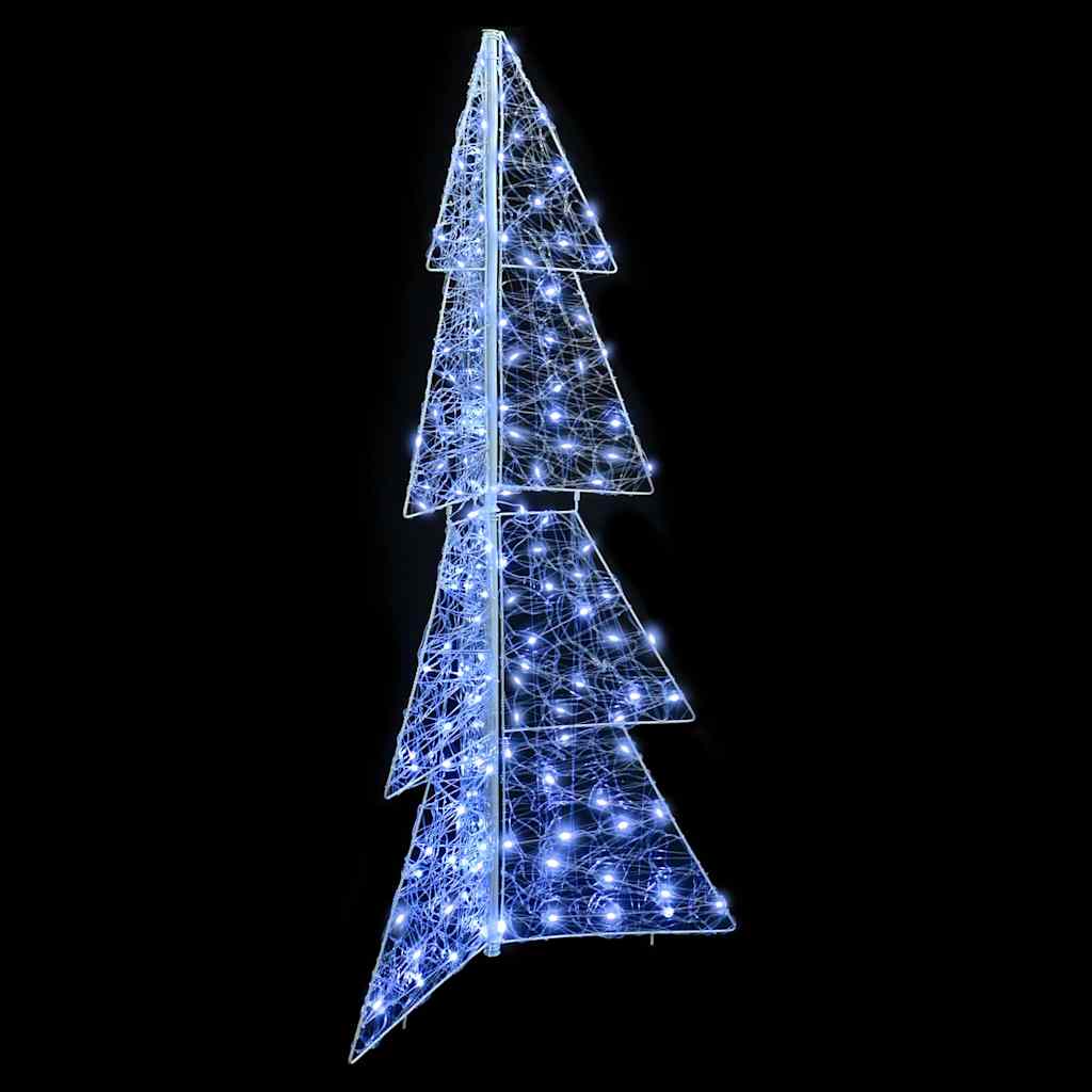 vidaXL Χριστουγεννιάτικο Δέντρο 160 LED Κρύο Λευκό 150 cm Ακρυλικό - Image 5
