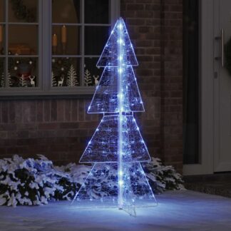 vidaXL Χριστουγεννιάτικο Δέντρο 160 LED Μπλε 150 cm Ακρυλικό