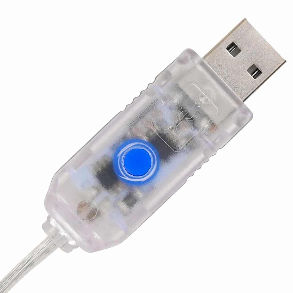 vidaXL Χριστουγεννιάτικο Δέντρο 100 LED Θερμό λευκό 120 cm PET - Image 8