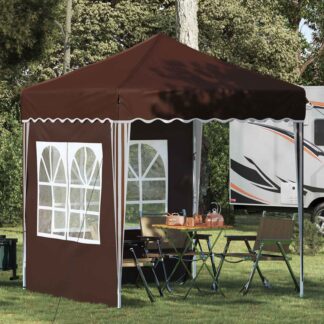 vidaXL Αυτοσχέδιο Μόρφωση 195 x 195 x 245 εκ. Καφέ Ύφασμα Όξφορντ