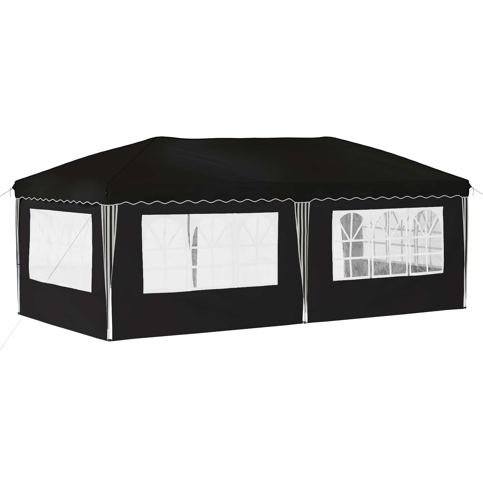 vidaXL Αυτοσχέδιο Μόρφωση 574 x 289 x 245 cm Μαύρο - Image 7