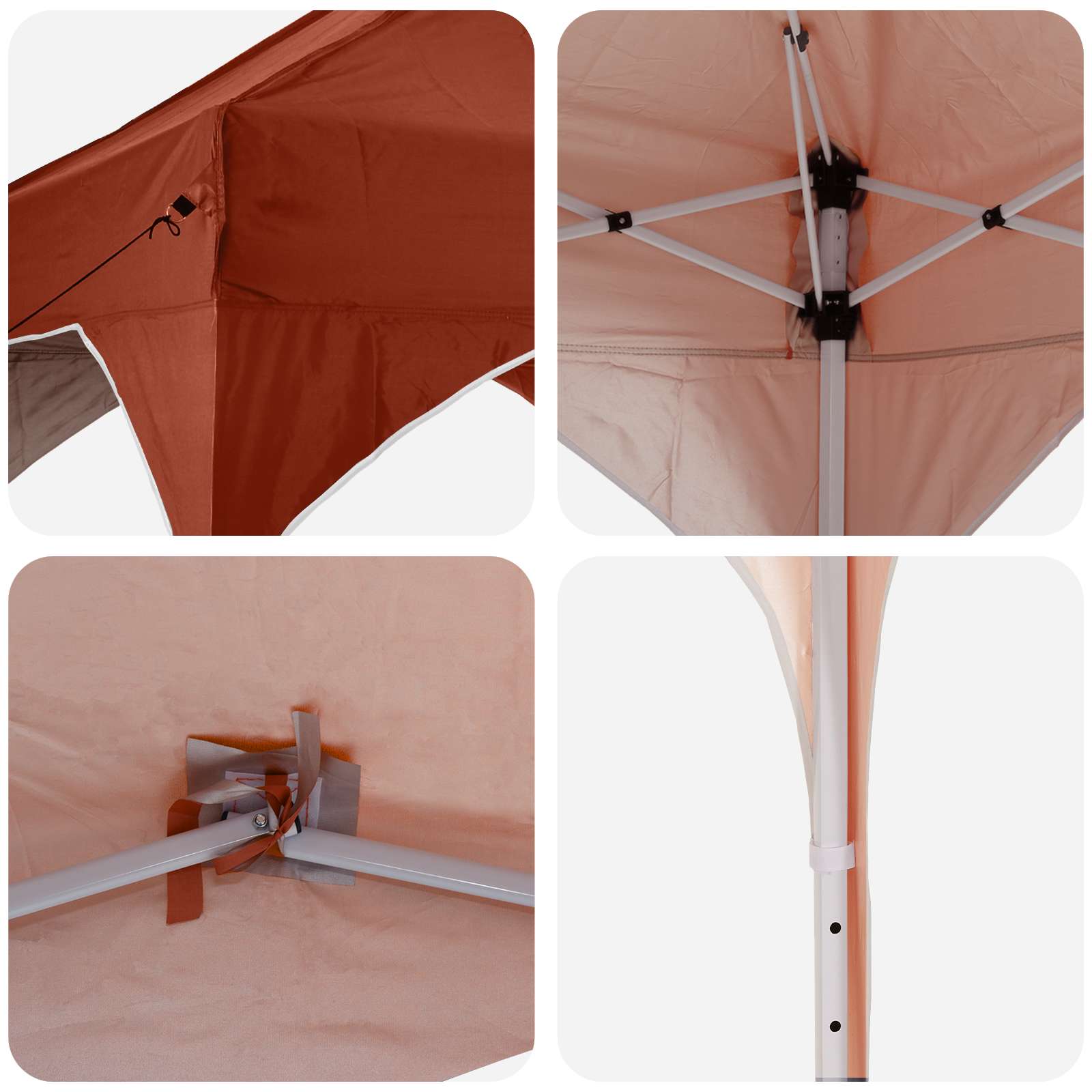 vidaXL Αυτοσχέδιο Μόρφωση 194 x 194 x 245 εκ. Τερακότα - Image 9