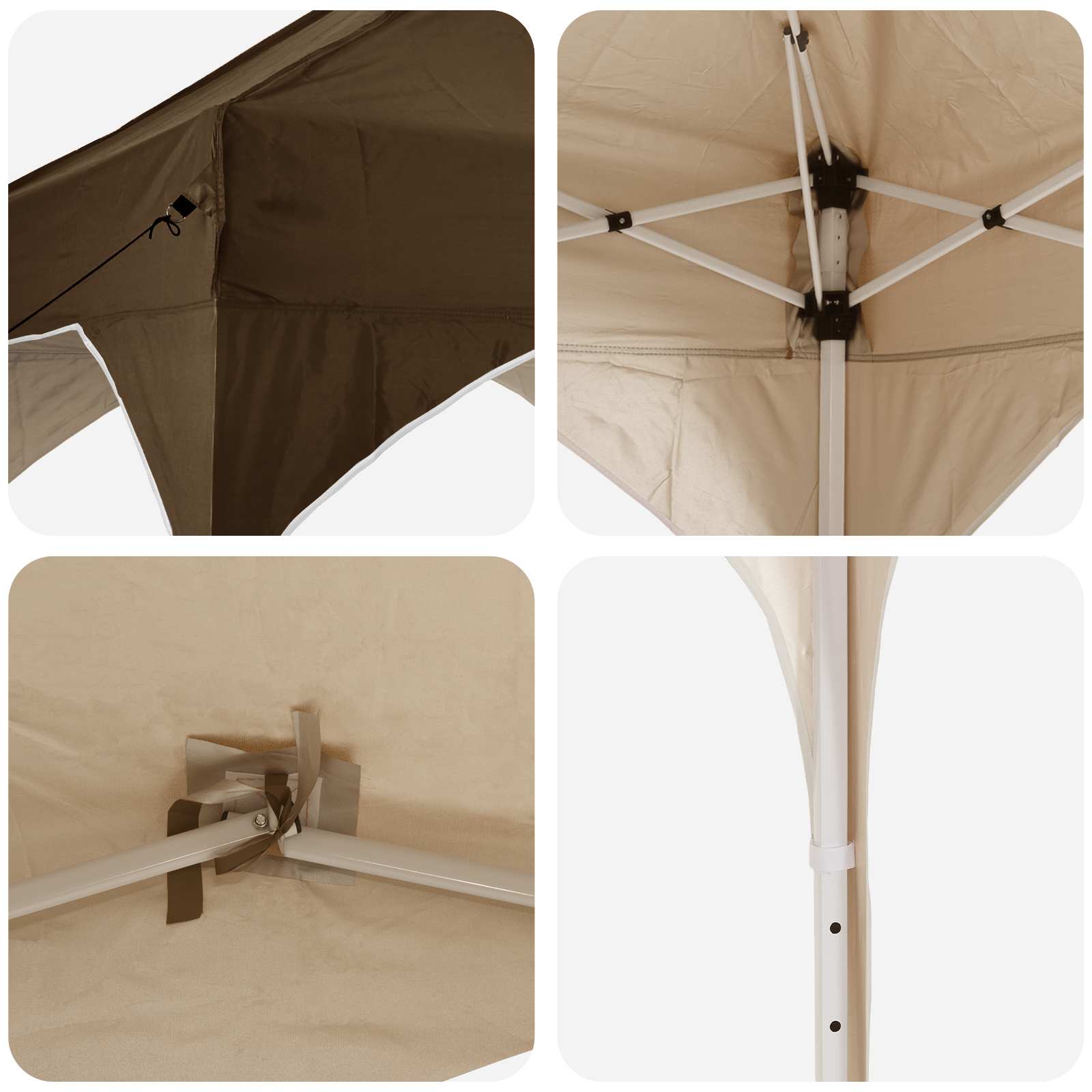 vidaXL Αυτοσχέδιο Μόρφωση 290 x 290 x 245 εκ Taupe - Image 9