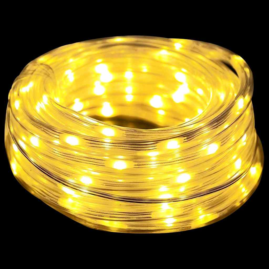 vidaXL Φωτιστικό Συρματόσχοινο με 1200 LED Θερμό λευκό 50 m PVC - Image 6
