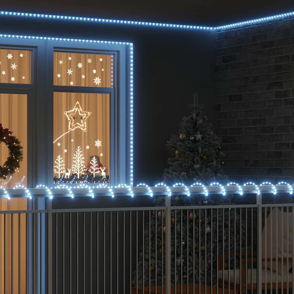 vidaXL Φωτιστικό Συρματόσχοινο με 240 LED Κρύο Λευκό 10 m PVC
