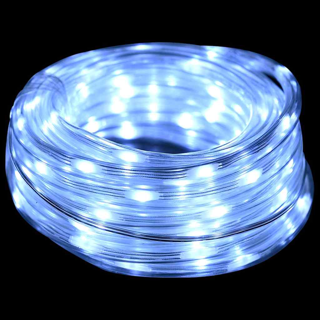 vidaXL Φωτιστικό Συρματόσχοινο με 240 LED Κρύο Λευκό 10 m PVC - Image 6