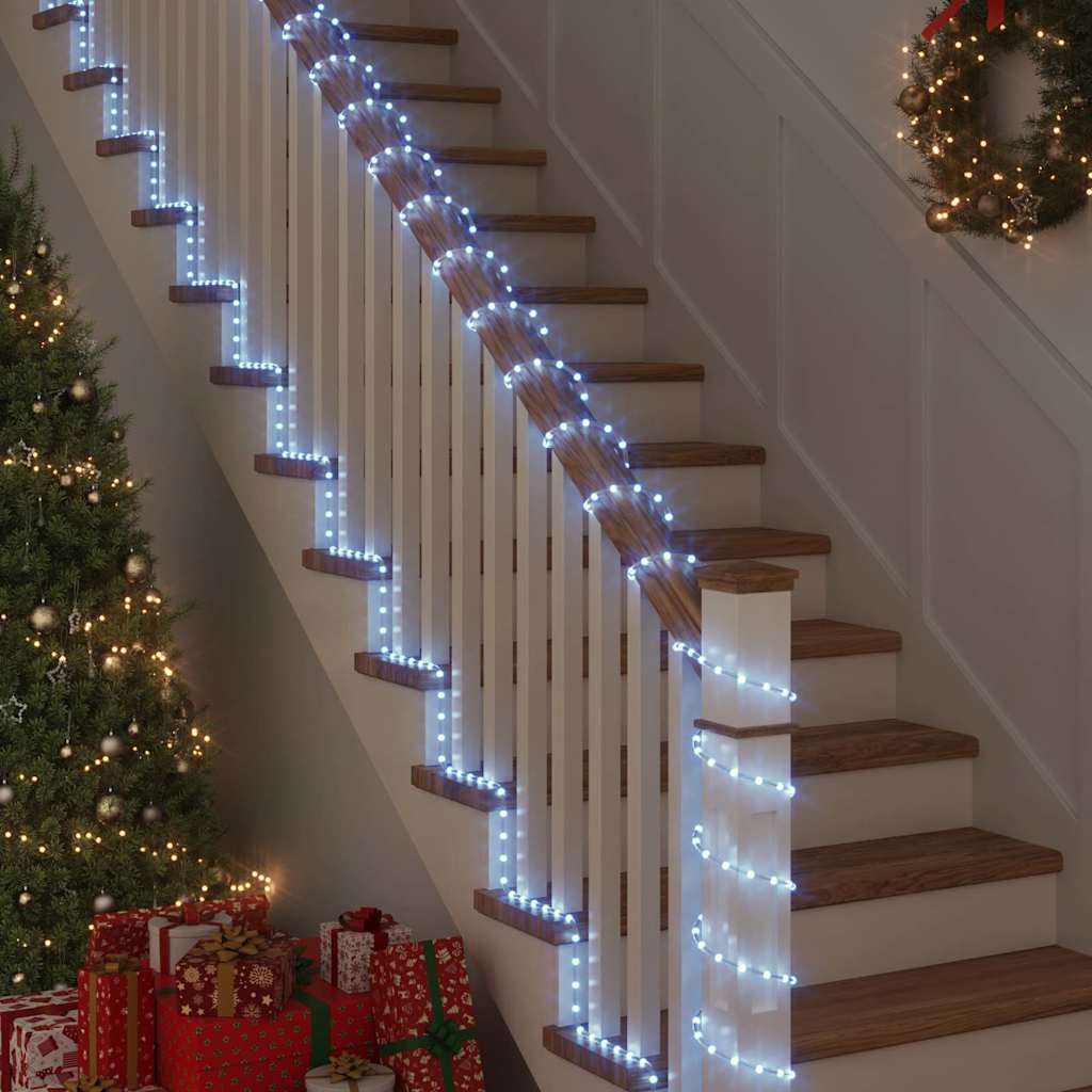 vidaXL Φωτιστικό Συρματόσχοινο με 480 LED Κρύο Λευκό 20 m PVC - Image 4