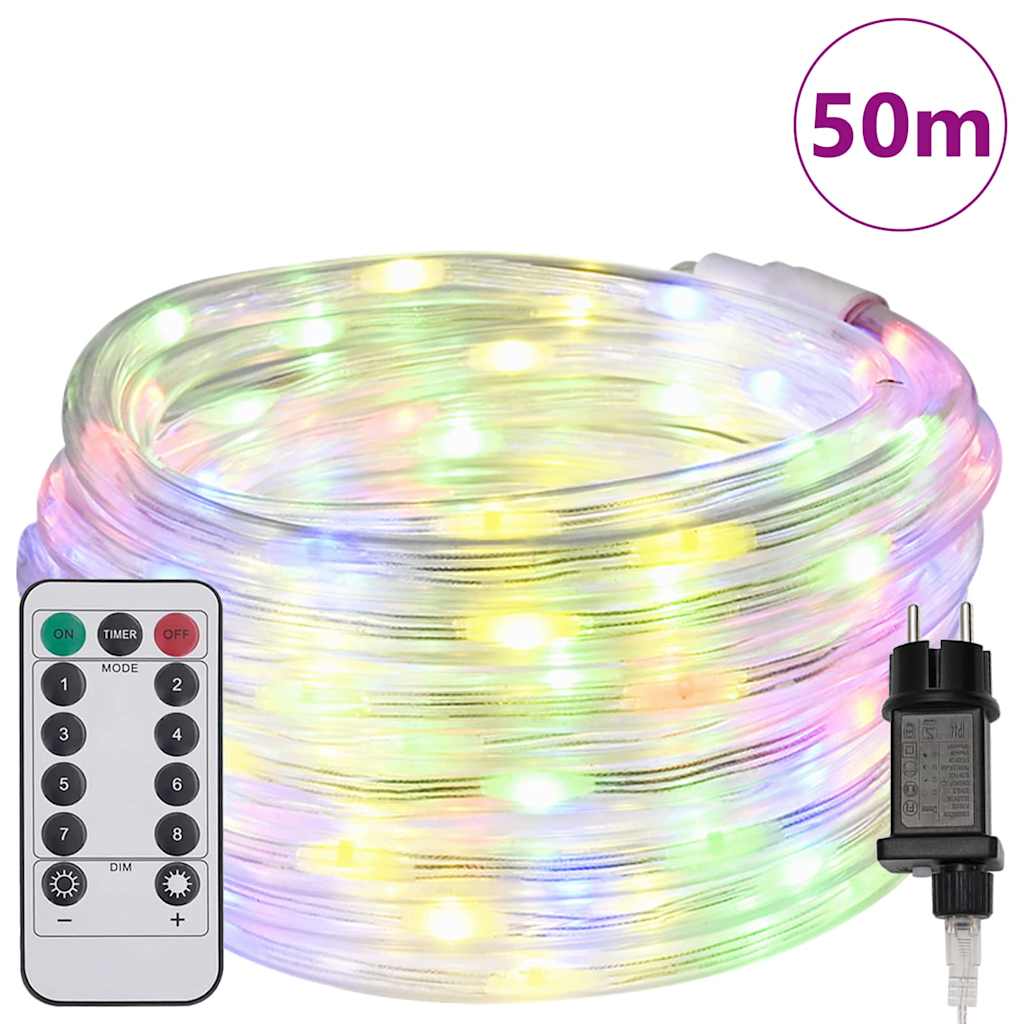 vidaXL Φωτιστικό Συρματόσχοινο με 1200 LED Πολύχρωμο 50 m PVC - Image 3
