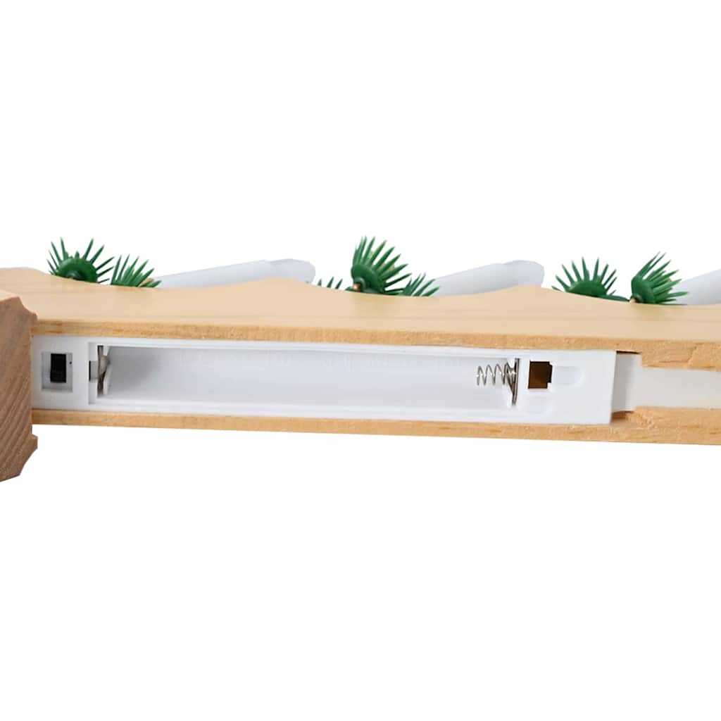 vidaXL Γέφυρα με Χριστουγεννιάτικα Κεριά 3 τμχ. 7 LED Θερμό λευκό - Image 11