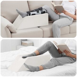 vidaXL Μαξιλάρι Ποδιών 68 x 25 x 21,5 εκ Σφιχτό PU Αφρός Λευκό