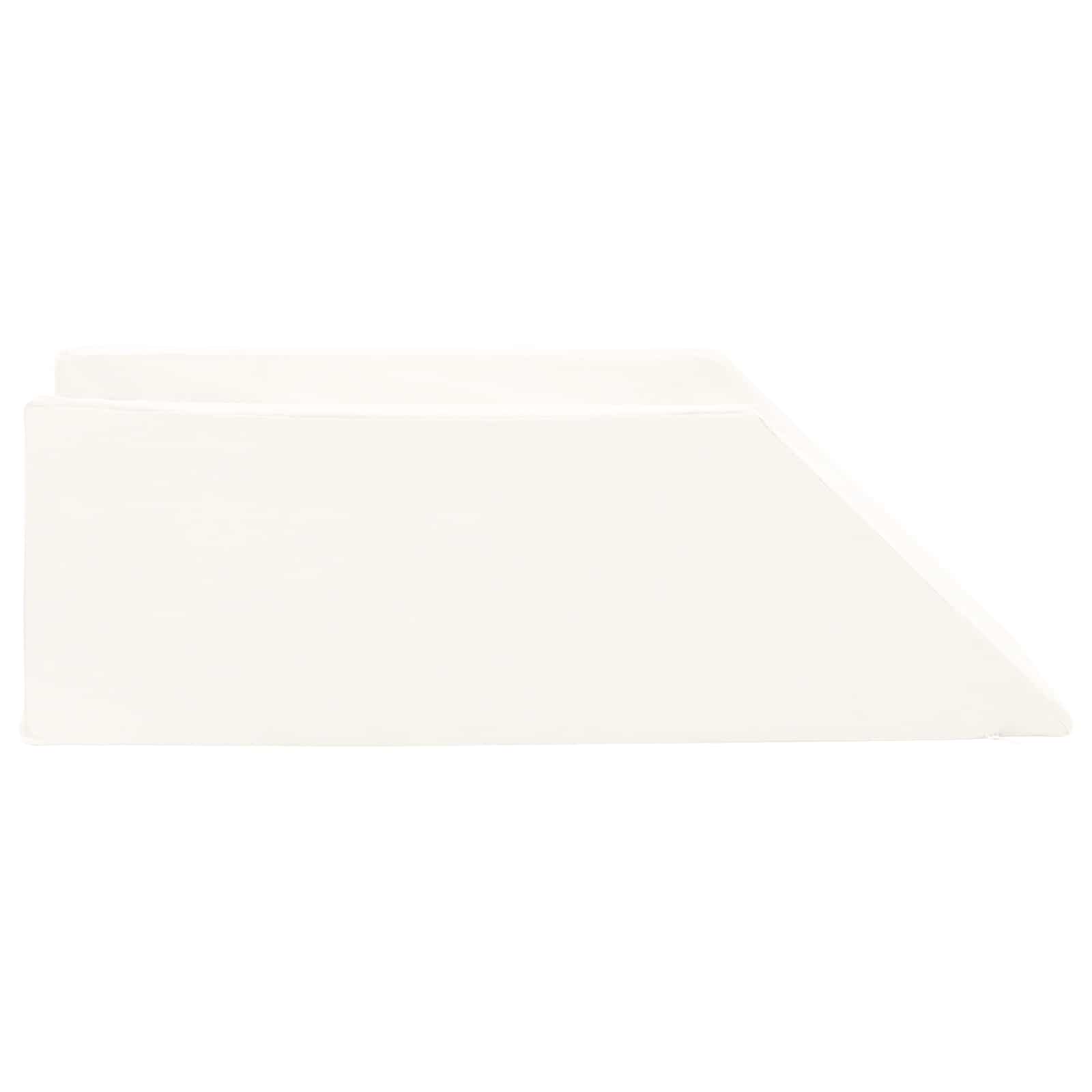 vidaXL Μαξιλάρι Ποδιών 68 x 25 x 21,5 εκ Σφιχτό PU Αφρός Λευκό - Image 5