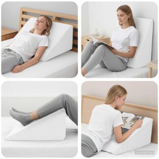 vidaXL Μαξιλάρι Ποδιών 60 x 50 x 30 εκ. Μαλακό Αφρός Μνήμης Λευκό