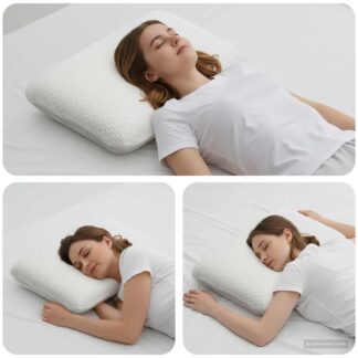 vidaXL Μαξιλάρι Ύπνου 60 x 40 x 13 εκ. Αφρός Μνήμης Λευκό