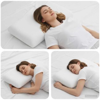 vidaXL Μαξιλάρι Ύπνου 60 x 40 x 13 εκ. Μεσαίο Τζελ Μνήμης Φόρμα Λευκό