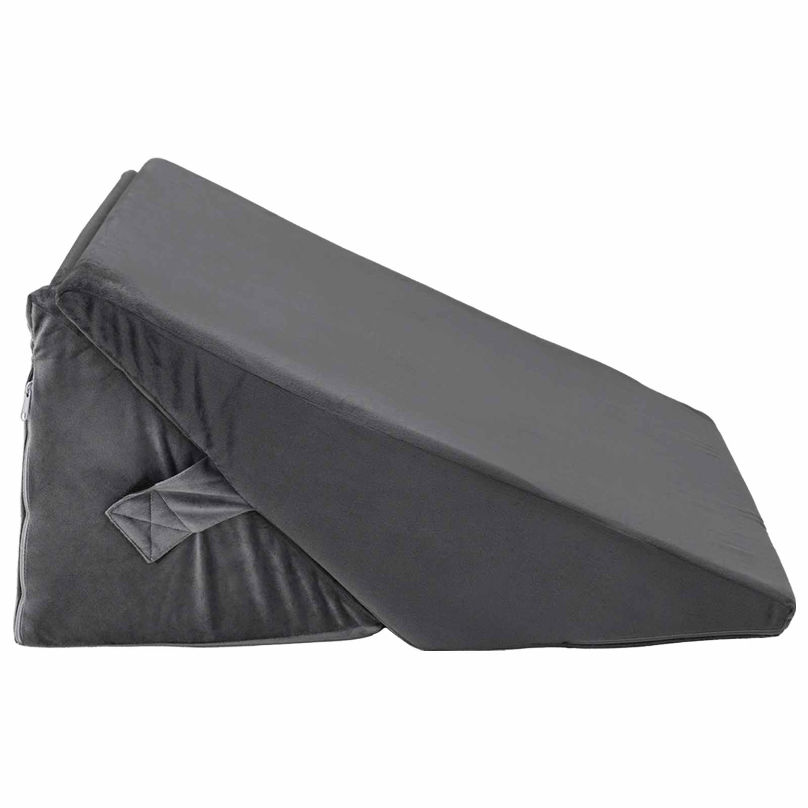 vidaXL Μαξιλάρι Γωνίας Γκρι 55 x 55 x 26 εκ. Αφρός Μνήμης - Image 5