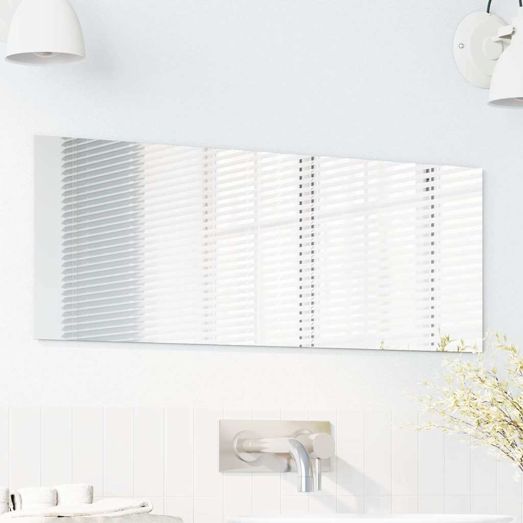 vidaXL Καθρέφτης τοίχου Ορθογώνιος 30 x 80 cm σκληρυμένο γυαλί - Image 3