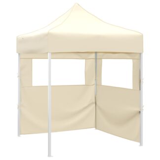 vidaXL Σκηνή Πάρτυ 200 x 200 x 315 εκ. Κρεμ Ύφασμα Όξφορντ