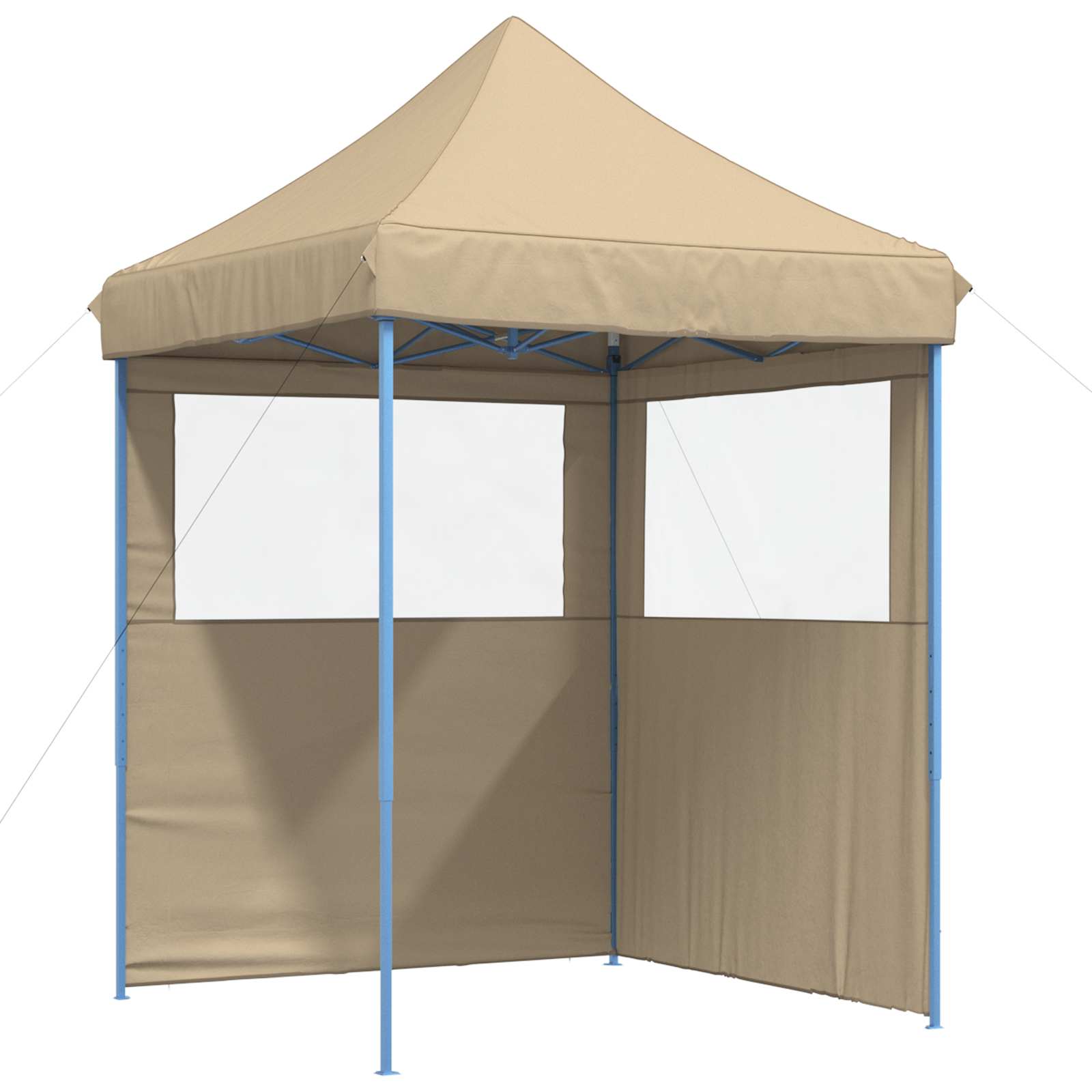 vidaXL Σκηνή Πάρτυ 200 x 200 x 306 εκ. Μπεζ Ύφασμα Όξφορντ - Image 2