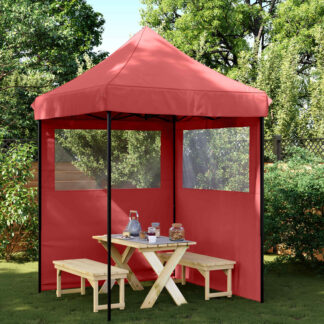 vidaXL Σκηνή Πάρτυ 200 x 200 x 306 εκ. Μπορντό Ύφασμα Όξφορντ