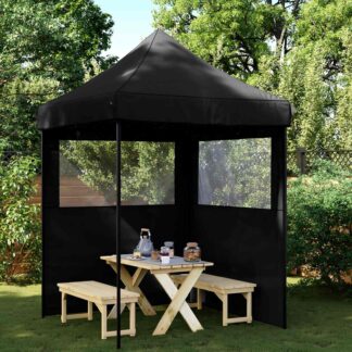 vidaXL Σκηνή Πάρτυ 200 x 200 x 306 εκ. Μαύρο Ύφασμα Όξφορντ