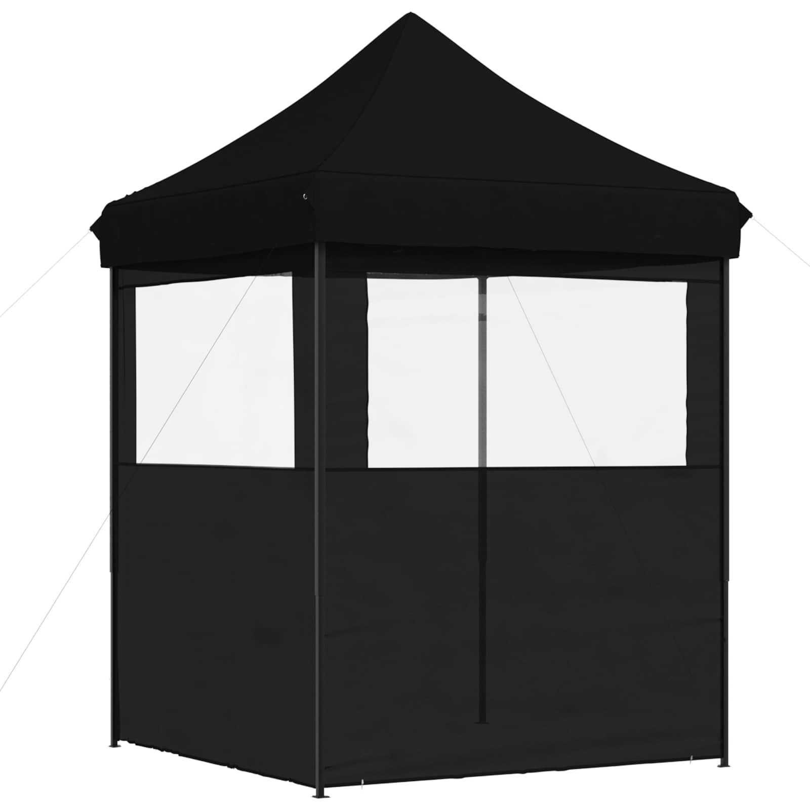 vidaXL Σκηνή Πάρτυ 200 x 200 x 306 εκ. Μαύρο Ύφασμα Όξφορντ - Image 6