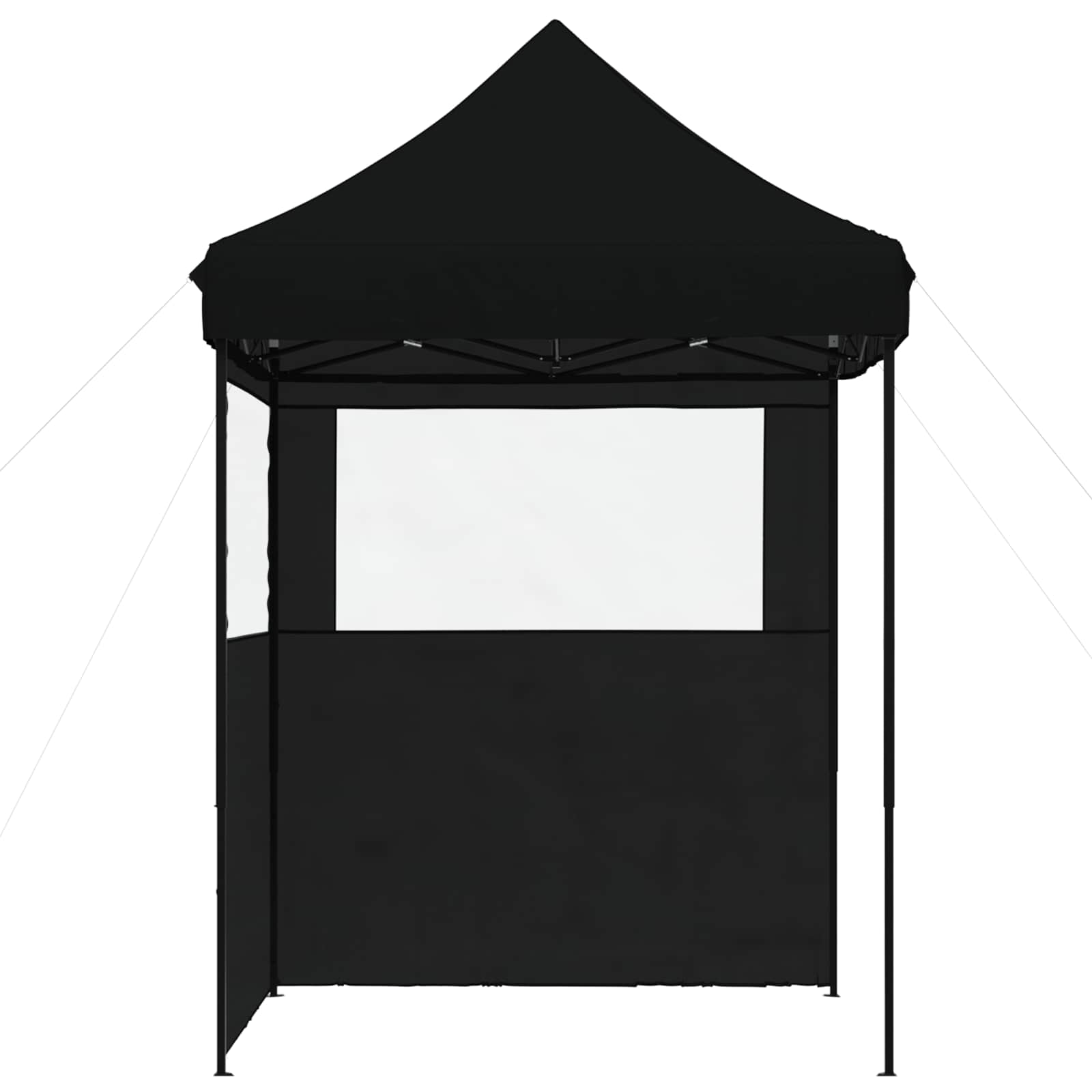 vidaXL Σκηνή Πάρτυ 200 x 200 x 306 εκ. Μαύρο Ύφασμα Όξφορντ - Image 5