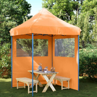 vidaXL Σκηνή Πάρτυ 200 x 200 x 306 εκ. Πορτοκαλί Ύφασμα Όξφορντ