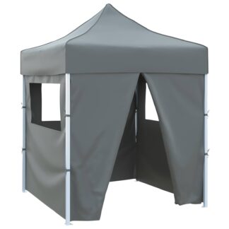 vidaXL Σκηνή Πάρτυ 200 x 200 x 315 εκ. Ανθρακί Ύφασμα Όξφορντ