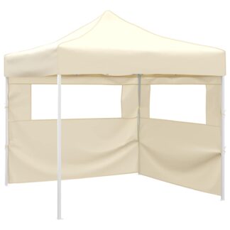 vidaXL Σκηνή Πάρτυ 291 x 291 x 315 εκ Κρεμ Ύφασμα Όξφορντ