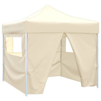vidaXL Σκηνή Πάρτυ 291 x 291 x 315 εκ Κρεμ Ύφασμα Όξφορντ