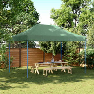 vidaXL Σκηνή Πάρτυ 279 x 410 x 315 εκ. Πράσινο Ύφασμα Όξφορντ