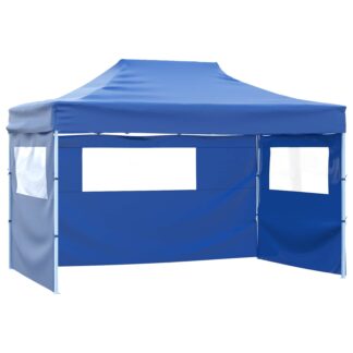 vidaXL Σκηνή Πάρτυ 280 x 410 x 315 εκ. Μπλε Ύφασμα Όξφορντ