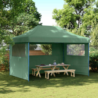 vidaXL Σκηνή Πάρτυ 279 x 410 x 315 εκ. Πράσινο Ύφασμα Όξφορντ