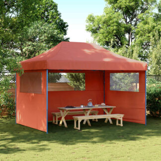 vidaXL Σκηνή Πάρτυ 279 x 410 x 315 εκ. Τερακότα Ύφασμα Όξφορντ