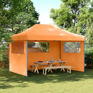 vidaXL Σκηνή Πάρτυ 279 x 410 x 315 εκ. Πορτοκαλί Ύφασμα Όξφορντ