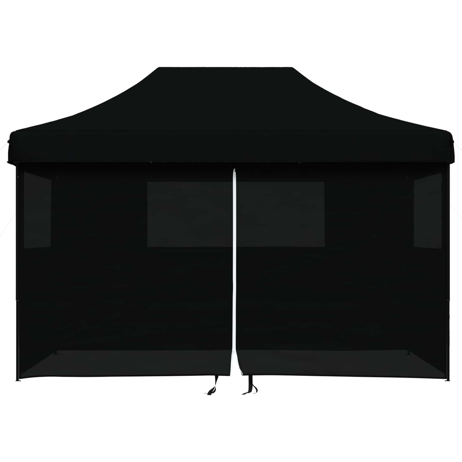 vidaXL Σκηνή Πάρτυ 279 x 410 x 315 εκ. Μαύρο Ύφασμα Όξφορντ - Image 4